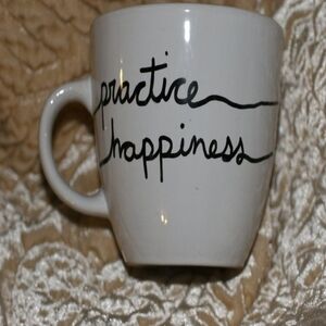 Inspiring White Mug with Black Script